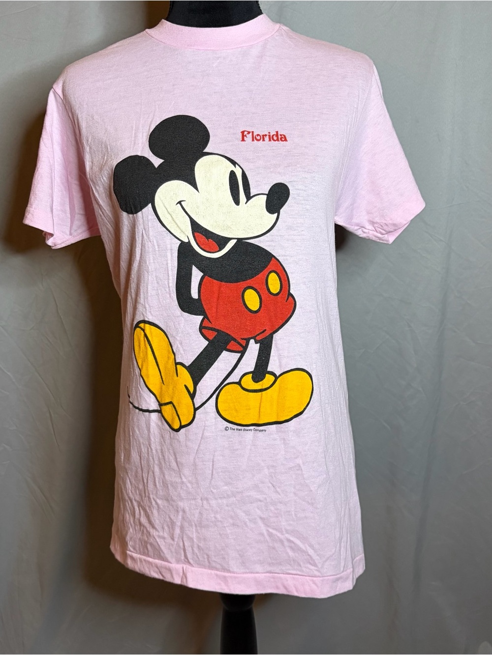 Vintage Sherry Mickey Mouse Pink Florida Graphic Tee